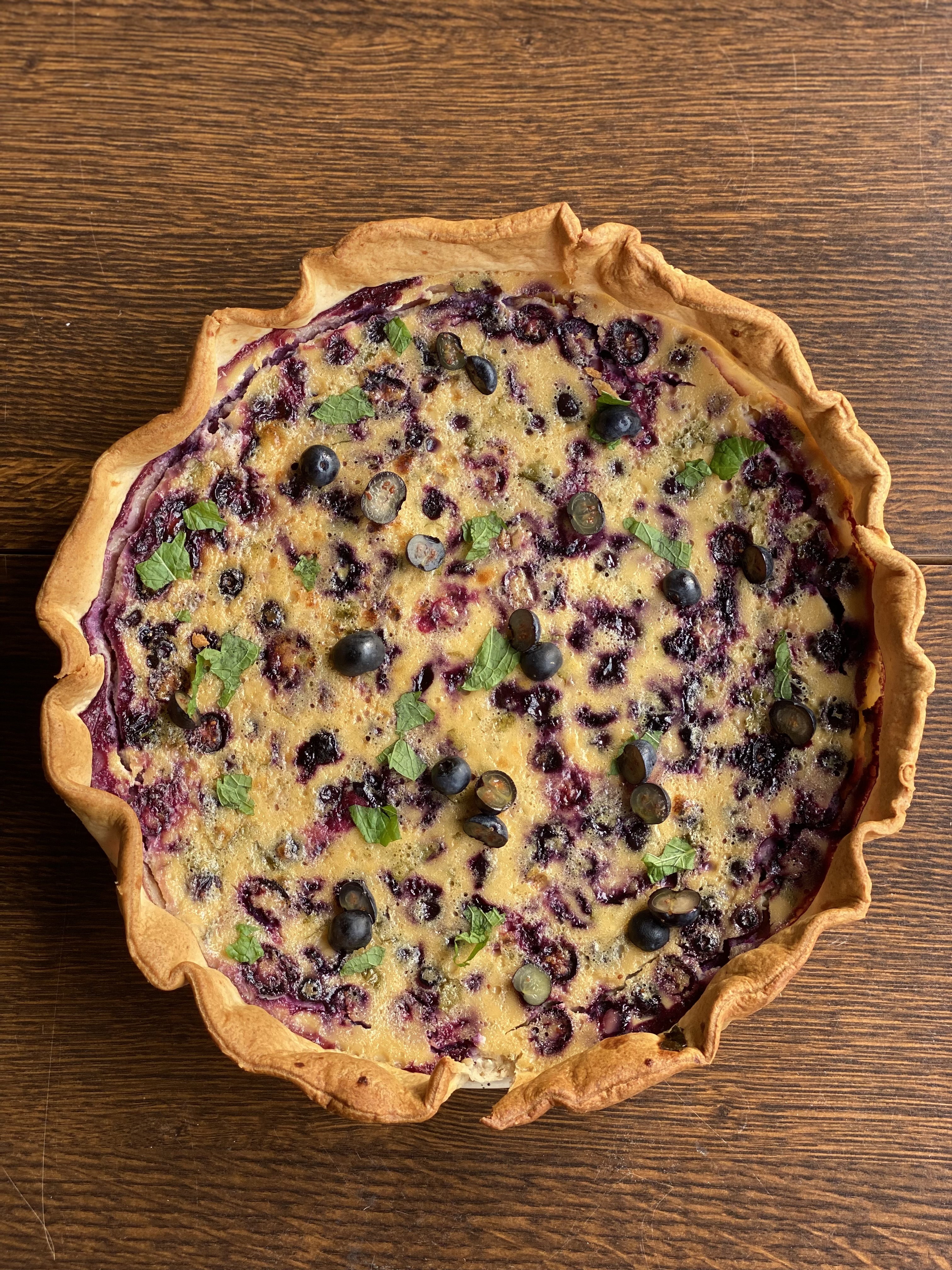 TARTE MYRTILLE/CITRON VERT/MENTHE