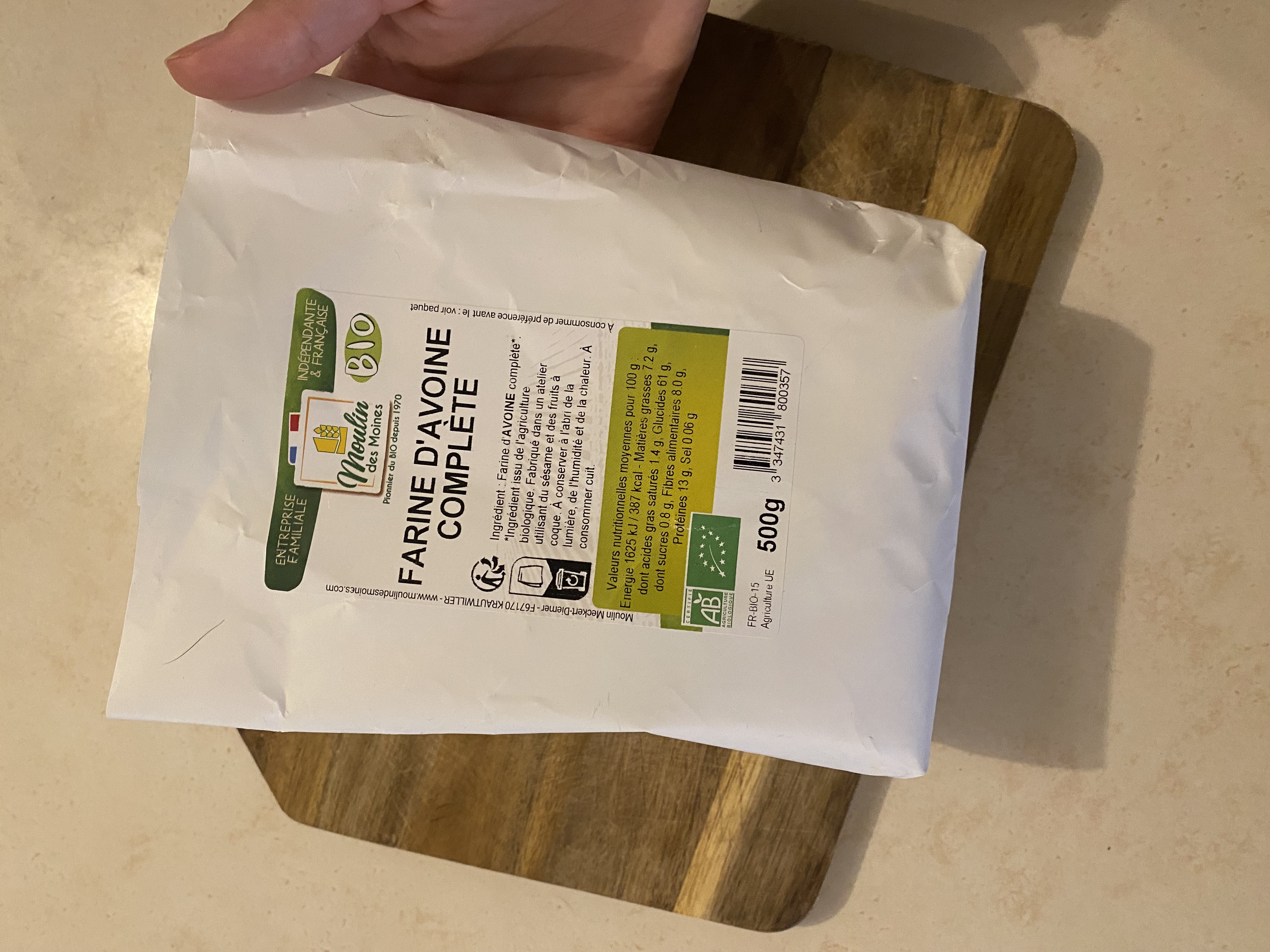 Farine d’avoine complète